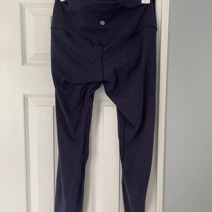 size 10 navy blue lululemon leggings